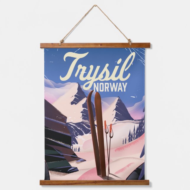 Trysil Norway ski Hanging Tapestry (Front)