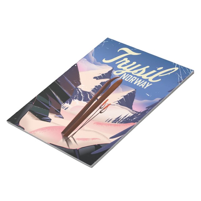 Trysil Norway ski Notepad (Angled)