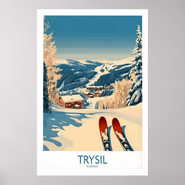 Trysil Ski Poster Norway 1 (Front)