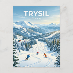 Trysil Ski Resort Norway Postcard