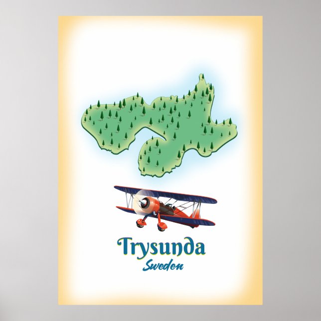 Trysunda Sweden map Poster (Front)