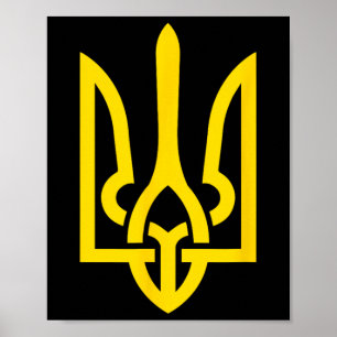 Tryzub Symbol Of Ukraine  Poster