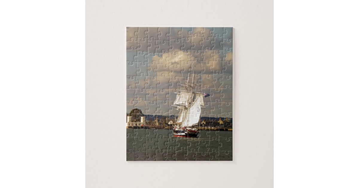 TS Royalist entering Poole Harbour Jigsaw Puzzle Zazzle