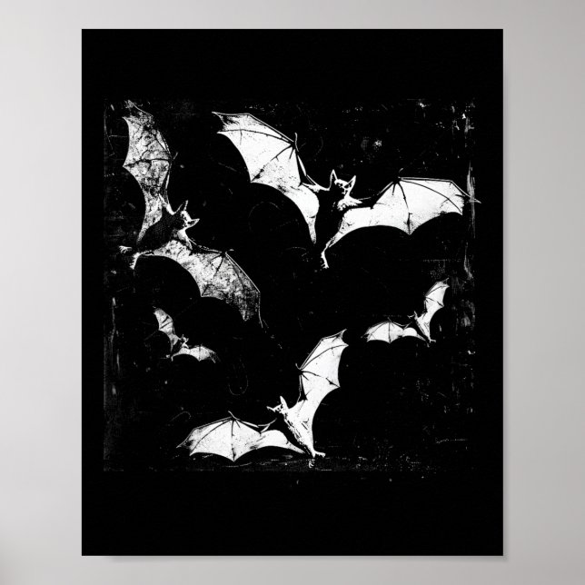Ts Vampire Horror Spooky Art Halloween Goth Alt Ae Poster (Front)