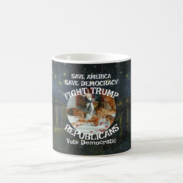 TSA DOJ FV COFFEE MUG VD STD TRUMP TRUMPS REPUBLIC (Center)