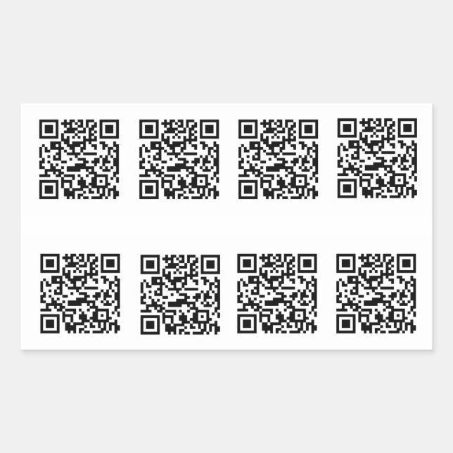 TSA QR Code Prank Rectangular Sticker (Front)