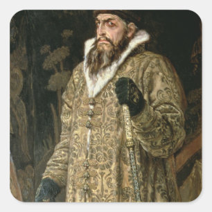 Tsar Ivan IV Vasilyevich 'the Terrible'  1897 Square Sticker