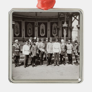 Tsar Nicholas II (1868-1918) standing in the garde Metal Tree Decoration