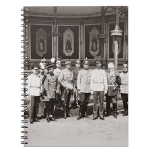 Tsar Nicholas II (1868-1918) standing in the garde Notebook