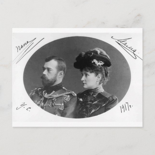 Tsar Nicolas & Alexandra of Russia Romanov #121 Postcard (Front)