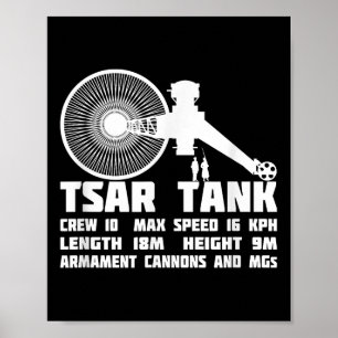 Tsar Tank Russian Ww1 Experimental Giant Tank  Poster