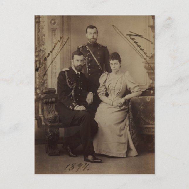 Tsar - TSARINA MARIA & SONS Romanov Russia #087 Postcard (Front)