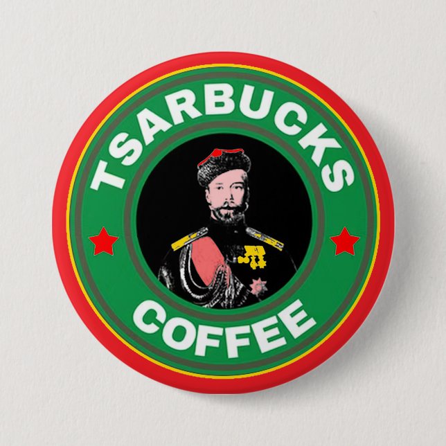 Tsarbucks Coffee 7.5 Cm Round Badge (Front)