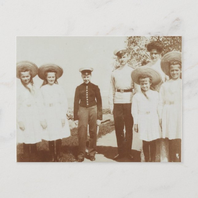 Tsarina of Russia & daughters, OTMA Romanov Postcard (Front)