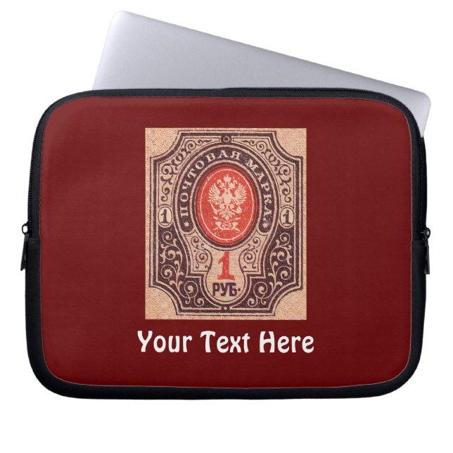Tsarist Russia Postage Laptop Sleeve (Front)