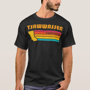 Tsawwassen British Columbia Canada Vintage Distres T-Shirt