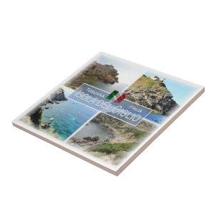 TSC019 GIGLIO ISLAND, Mosaic, Tuscany, Tile