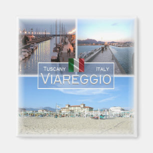 TSC026 VIAREGGIO, Mosaic, Tuscany, Fridge Magnet