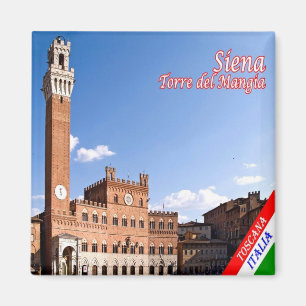 TSC046 SIENA, Torre del Mangia, Tuscany, Fridge Magnet