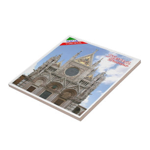 TSC049 SIENA, The Cathedral, Tuscany, Tile