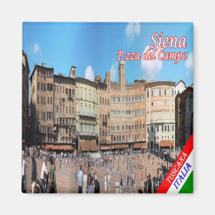 TSC053 SIENA, Piazza del Campo, Tuscany, Fridge Magnet