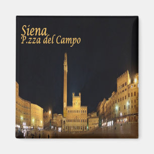 TSC057 SIENA, Piazza del Campo By Night, Fridge  Magnet