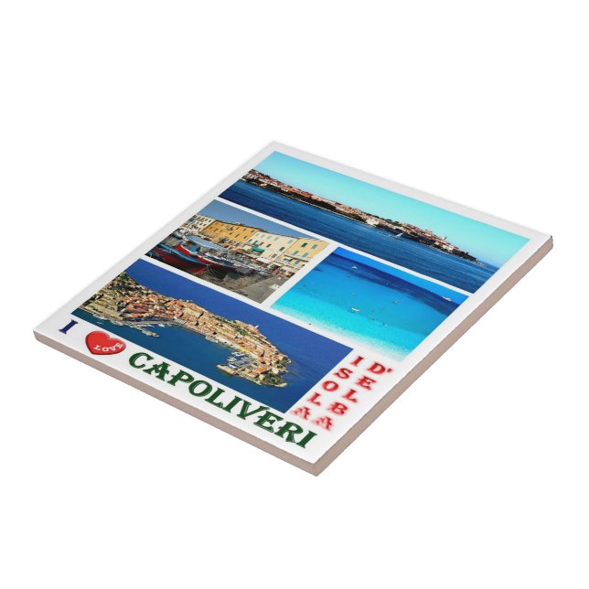 TSC066 CAPOLIVERI, ELBA Island, Tuscany, Tile (Side)