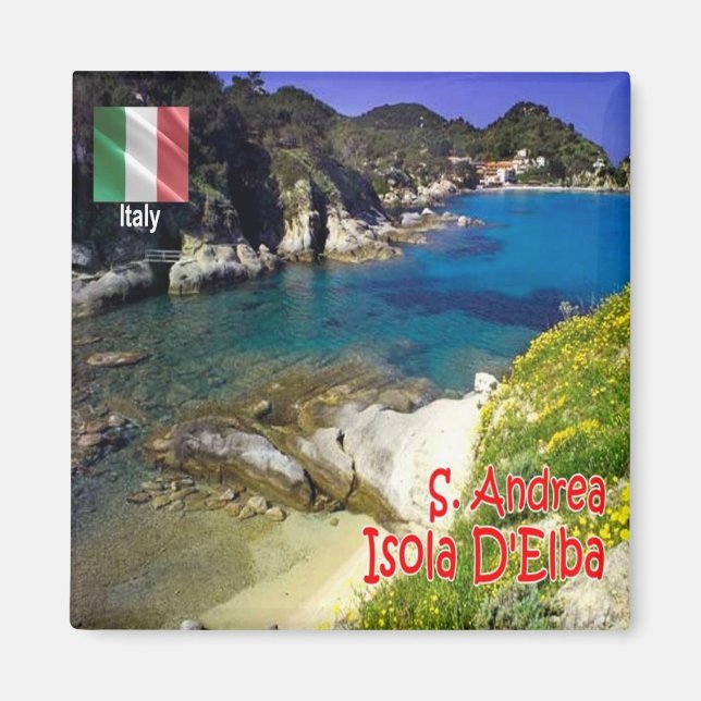 TSC069 ELBA ISLAND Sant'Andrea, Tuscany, Fridge Magnet (Front)