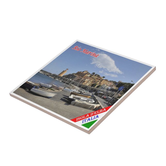 TSC072 RIO MARINA ELBA Island, Tuscany, Tile (Side)