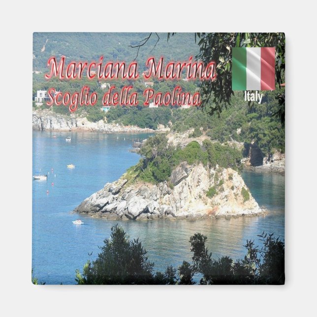 TSC082 MARCIANA MARINA -  ELBA Island - Fridge Magnet (Front)