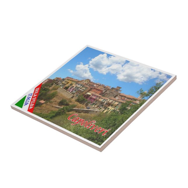 TSC084 CAPOLIVERI, ELBA Island, Tuscany, Tile (Side)