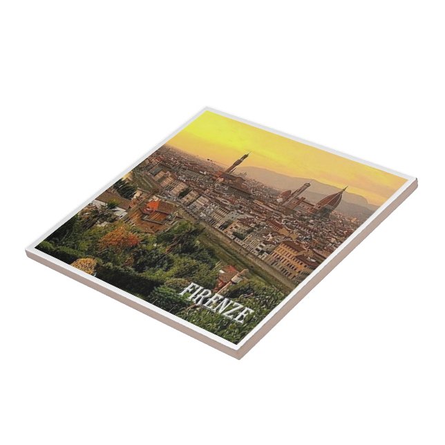 TSC088 FLORENCE, Cityscape, Tuscany,  Tile (Side)