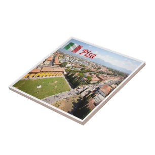 TSC097 PISA, Panorama, Tuscany, Tile