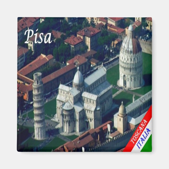 TSC102 PISA, Field of Miracles, Tuscany, Fridge Magnet (Front)