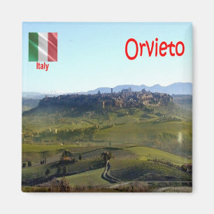 TSC104 ORVIETO, Panorama, Tuscany, Fridge Magnet