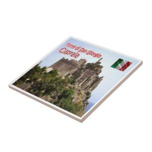 TSC133 CAPRAIA, Fort St. George, Tuscany, Fridge Tile