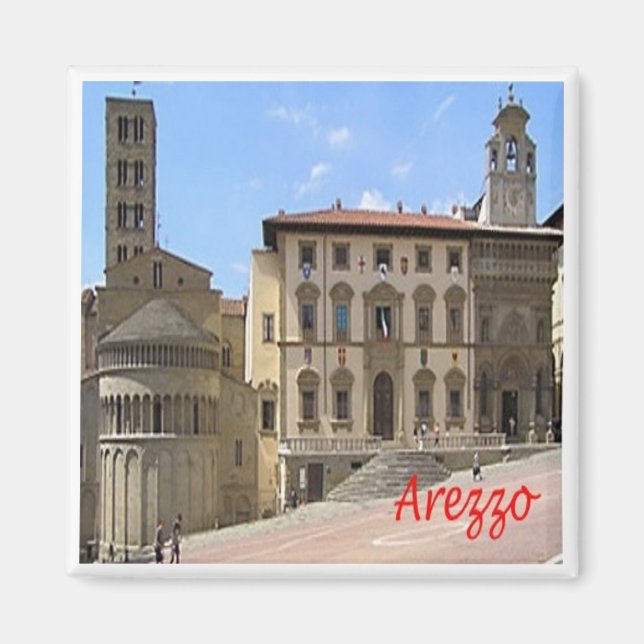 TSC135 AREZZO, Tuscany, Italy, Europe, Fridge Magnet (Front)