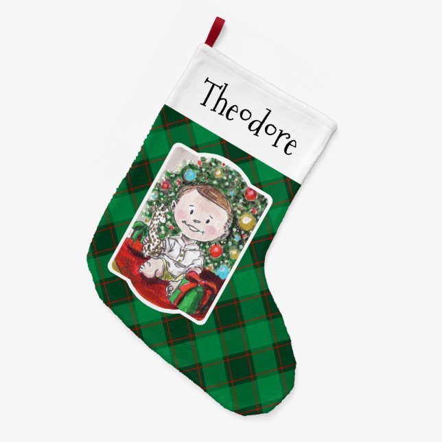 TSCHR1 LARGE CHRISTMAS STOCKING (Front (Hanging))