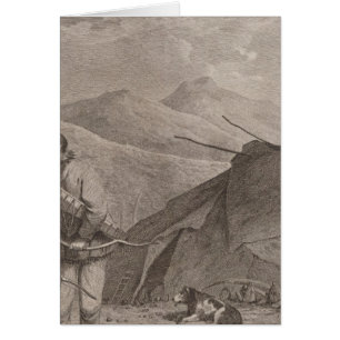 Tschuktschi and habitations, Russia