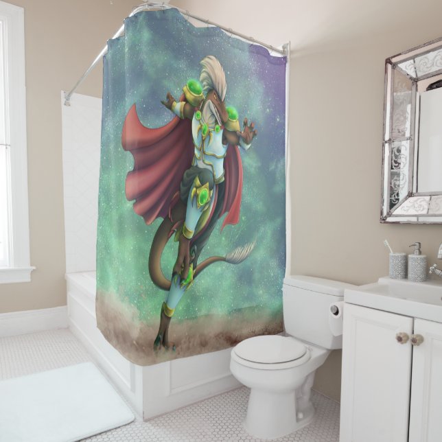 TSDS: Justin Arisdale Cover Art Solo Earth    Shower Curtain (In Situ)