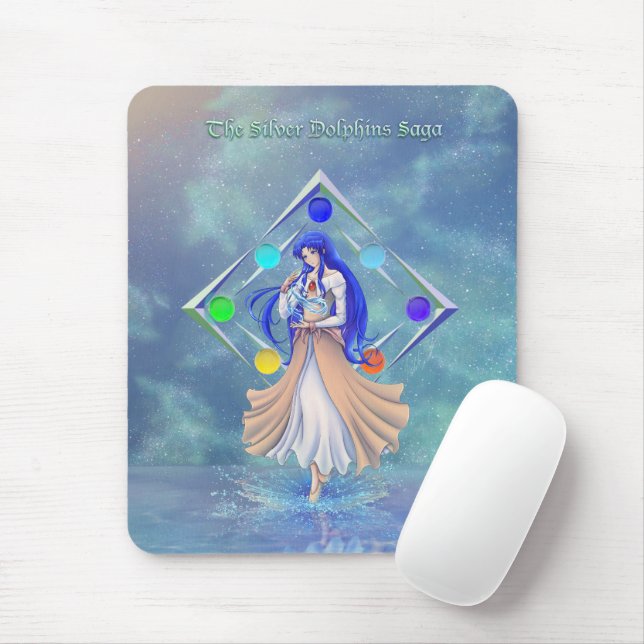TSDS: Miral Akemi Cover Art Solo Water    Mouse Mat (With Mouse)