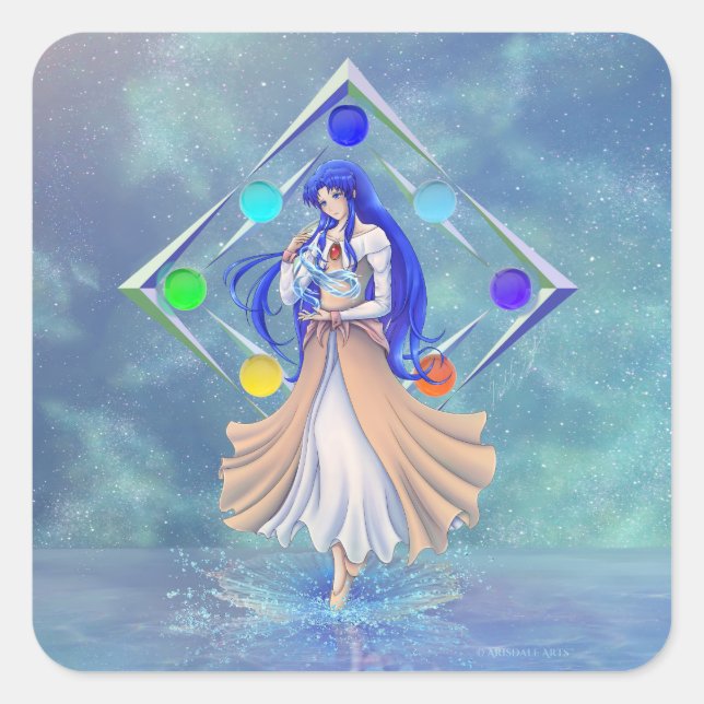 TSDS: Miral Akemi Cover Art Square Sticker (Front)