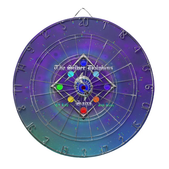 TSDS: Of life and Love Logo Blue and Green   Dartboard (Front)