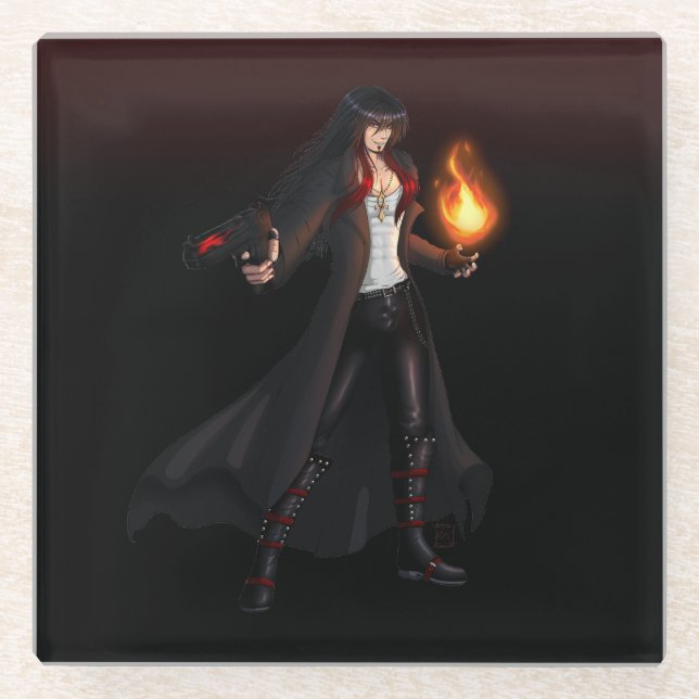 TSDS: Seth, God of Chaos Glass Coaster (Front)