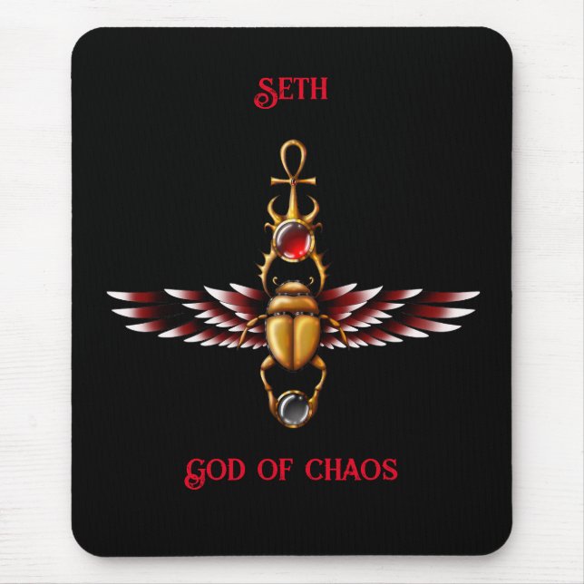 TSDS: Seth's Scarab Coat Graphic  Mouse Mat (Front)