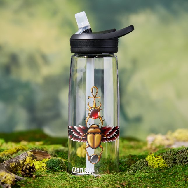 TSDS: Seth's Scarab Coat Graphic  Water Bottle (Outdoor)