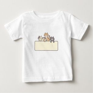 Tshirt baby logo les chats 