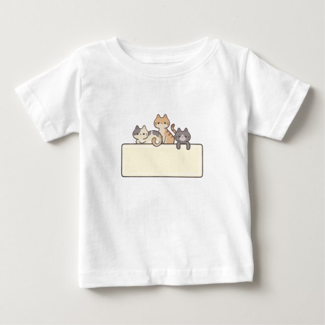 Tshirt baby logo les chats  (Front)