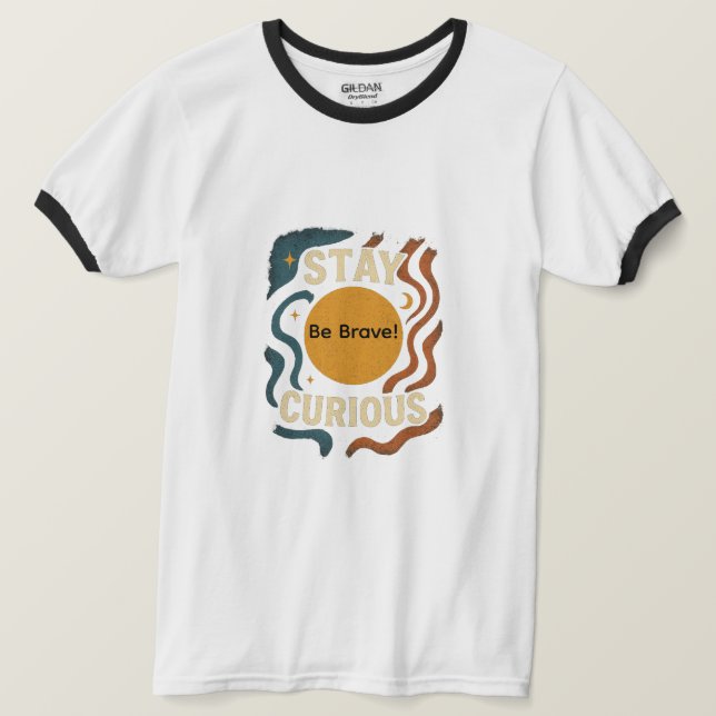 Tshirt design, white & black border stylish  (Design Front)