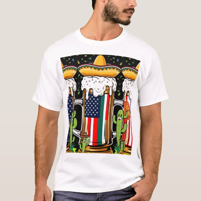TSHIRT FOR MEXICANS WHO LIVES IN USA (Front)